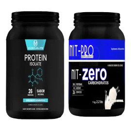 Suplemento Polvo Proteina Muscle 1kg  Proteina 1kg Nit-pro                                                                                            