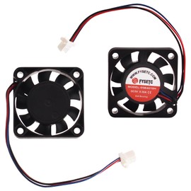 FYSETC MK4 Prusa Hotend Fan - Original XL 4010 Axial Replacement - Dual Ball Bearing Cooler: 2-Pack DC Fan 40x40x10mm 5V 3 Wires High Speed 3D Printer Extruder Hot End Cooling Radiator Right