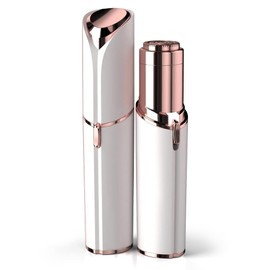 Facial Hair Remover for Women - as Seen on TV Painless Face Shaver - Electric Hair Removal Device for Face Lips Peach Fuzz with Light (White)