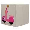 Toot Toot Square Children Storage Box Toy Organiser Foldable (Scooter)