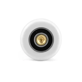 QWORK® 8 Pcs Shower Door Rollers, Fixing Replacement Sliding Shower Doors Wheels 25mm Roller Diameter for Glass Thickness 4~6mm