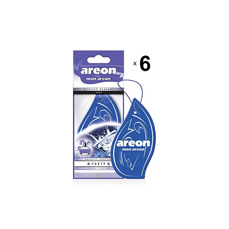 AREON Mon Car Air Freshener Hanging Party Blue Set Multi