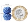 HONEY BEAR Silk Knot Cufflinks Fabric for Mens Shirt for