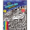 Darice Velvet Color In Poster with Markers Aquatic 16 X 20 Inches(12 Piece)