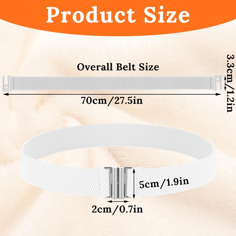 BOHUIZ Women Invisible Belt, Elastic Belt Comfortable No Show Stretch