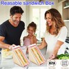 FeBohao Sandwich Container with Lid Triangle Sandwich Box Clear Plastic