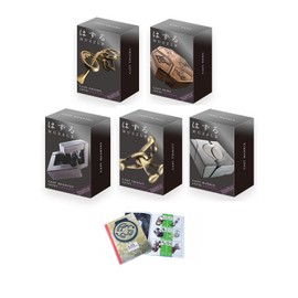 Gico Cast Huzzle Puzzle Mega Set: Trinity, Marble, Enigma, Quartet, News with Product Flyer - Mega Set