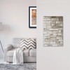 Nijuodnijir Light Switch Cover Plate Natural Beige Stone Brick Texture