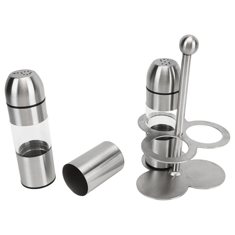 Stainless Steel Seasoning Bottle Multipurpose Food Grade Refillable Rustproof Salt