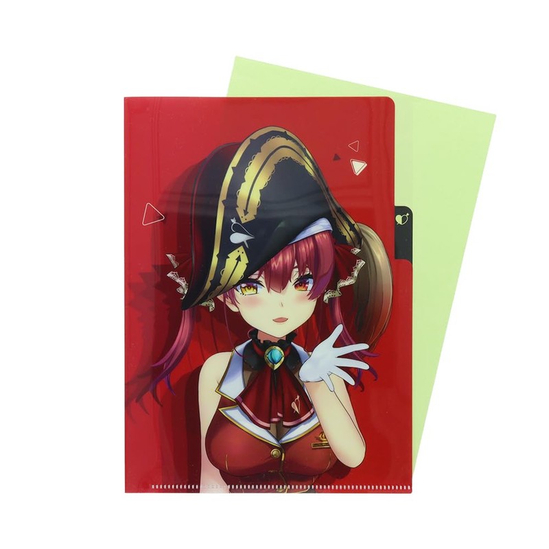 Sunstar Stationery Hololive Clear File, 3 Pockets, A5, Hololive Vtuber