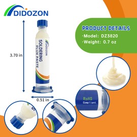 No Clean Soldering Flux Paste & Solder Wick, Solder Flux for Electronics Soldering (2x10cc), Solder Removal Kit for Desoldering