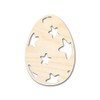 Unfinished Wood Starry Egg Shape Easter Craft up to 46"