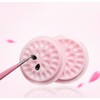 Happyupcity 20PCS Pink Plastic Flower Shape Eyelash Glue Holder Dispenser