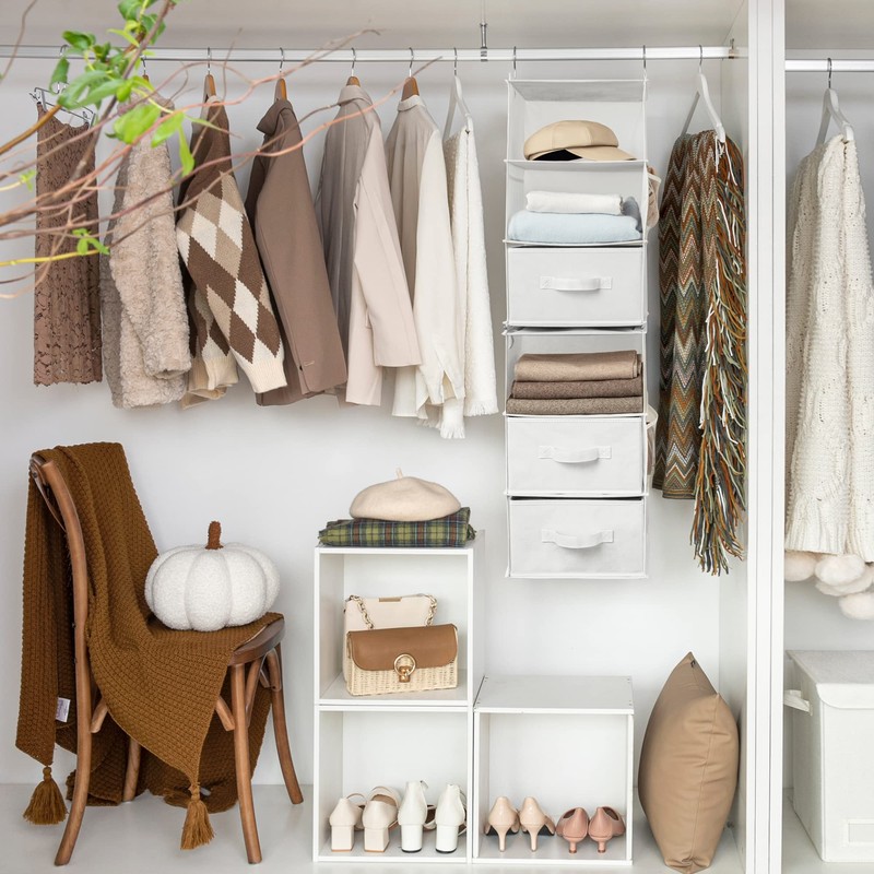 GRANNY SAYS 6-Shelf Hanging Organizer for Closet, Separable to 2