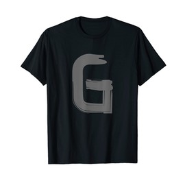 Creative Bold Dark Grey Letter G - Alphabet - Marker Design T-Shirt