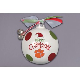 Magnolia Lane 23166 Clemson Santa Hat Ornament, Multicolor