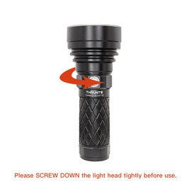 ThruNite Catapult V6 SST70 USB-C Rechargeable Flashlight, 2836 Lumens, 692m Long Beam Distance, High-Performance LED Searchlight for Tactical, Camping, and Hiking, Black, Cool White - CW