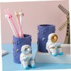 Operitacx Astronaut Pencil Holder Resin Craft Space Theme Desk Organizer