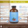 Organic Cold-Pressed Castor Oil Pack Kit – 8oz Glass Bottle,
