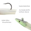 Croch 10Pcs Soft Fishing Lures Jig Head with T Tail