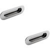 2 Pack | Low Profile Recessed Flush Pull- 120 x