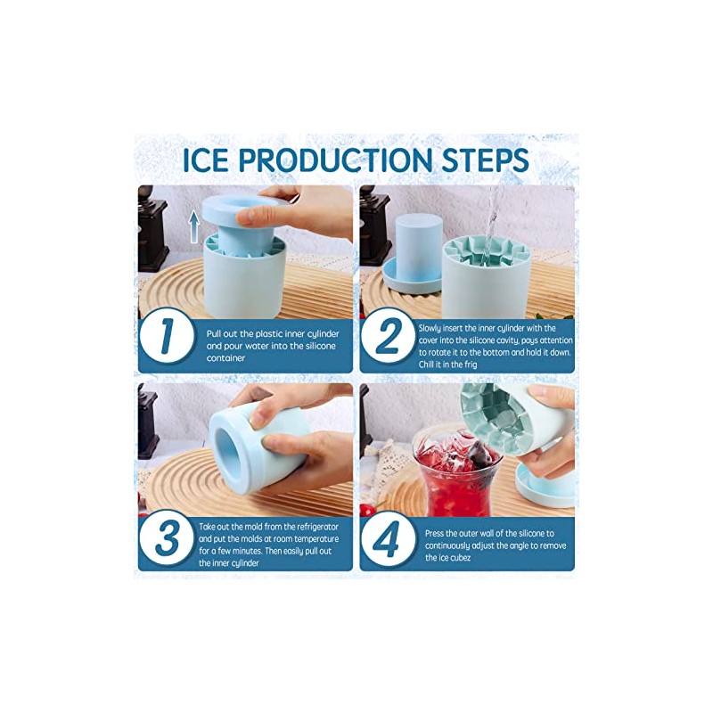 Molde cilíndrico de silicona para cubitos de hielo, nuevo fabricante