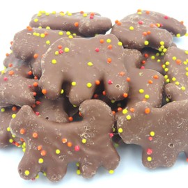 Beulah's Fall Chocolate Coated Animal Crackers, 2 Pound Package, 160 Pieces of Candy
