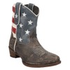 ROPER Womens American Beauty Distressed Round Toe Western Cowboy Boots