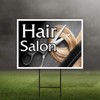 Hair Salon Yard Sign 24" x 18" - Coroplast Visible