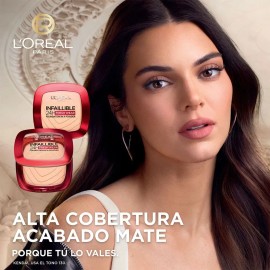 Loreal Infallible Fresh Wear 24hrs Maquillaje Polvo 9g Tono 140 Golden beige
