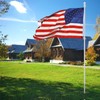 Heavy Duty Ground Flag Pole Kit with 3x5 US Flag