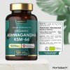 Organic Ashwagandha KSM 66 1200mg | 120 Count | Vegan