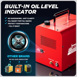 AutoLine Pro *2025 New Model* Automotive High Volume Smoke Machine - EVAP Leak Detector with Built-in Air Compressor - Model 701C EVAP Vacuum Exhaust Smoke Detector Tools Kit - Red