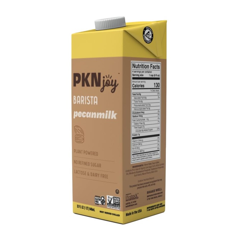 PKN Pecanmilk Barista - Non Dairy Milk Alternative, Plant-Based Nut