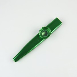 Metal Kazoo Flute Diaphragm Mouth Harmonica wind Instrument, Green
