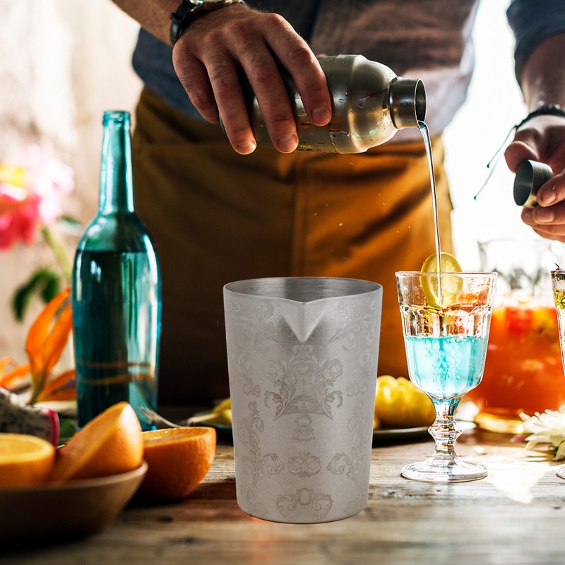 Cocktail Mixing Glass Garland Stainless Steel Bar Bartending Mixing Pitcher