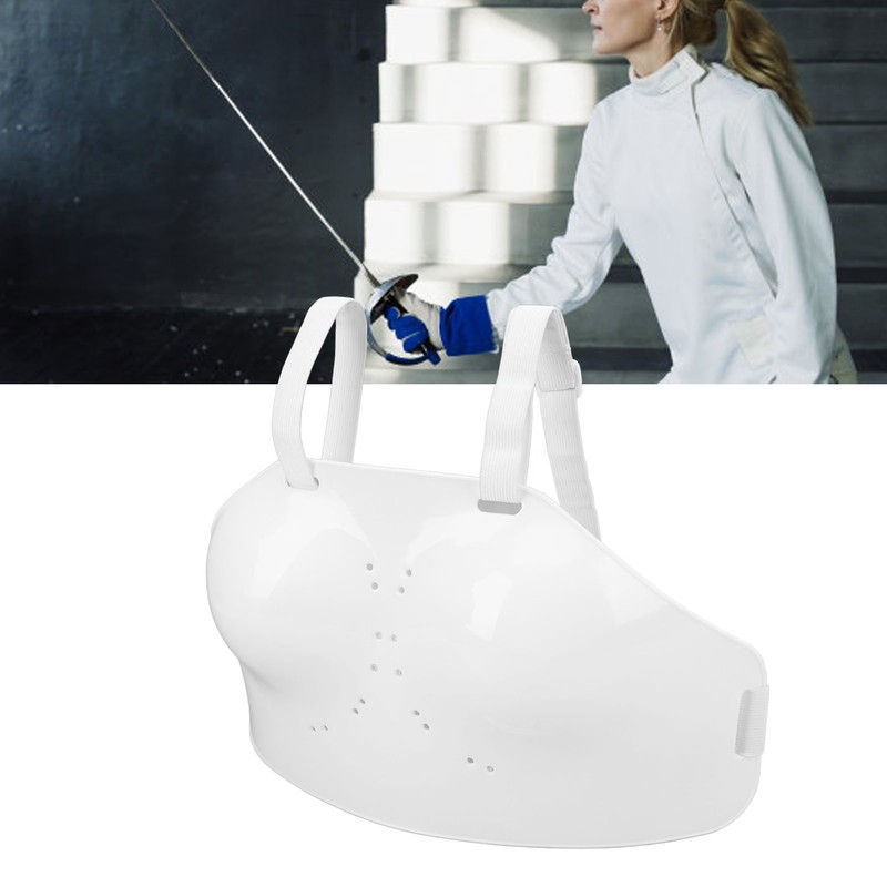 Fencing Sport Chest Guard PVC Adjustable Strap Fencing Women Breast