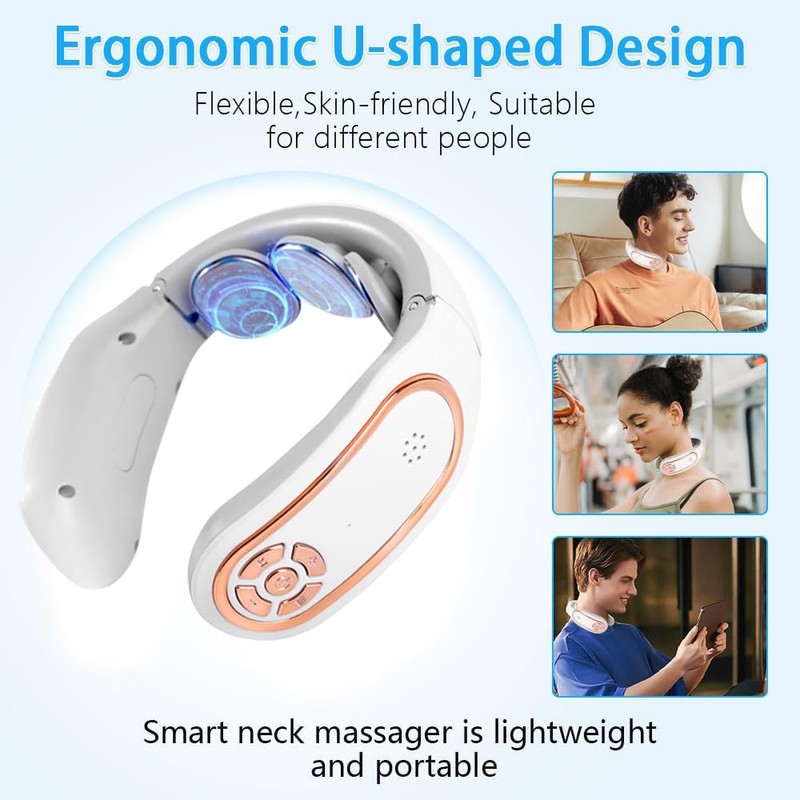 Neck Massager, 3-Level Heating Function with Constant Temperature, Electric Massager,
