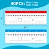 30 Packs Number Line Dry Erase Boards Cards, Double Sided