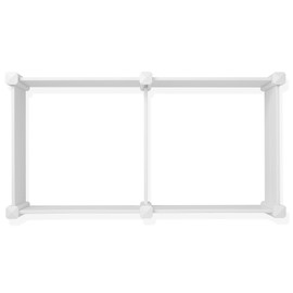 Casafield 3' x 6' x 12" White Vinyl Raised Garden Bed, Outdoor Above Ground Planter Box for Flowers, Vegetables, and Gardening