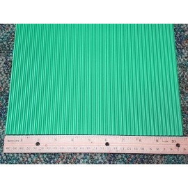 Handley House Dollhouse Corrugated Roof Panel Green Plastic 1:12 Scale Roofing Miniature