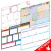 PRICARO A4 25 Sheets Multi Coloured Splash Weekly Planner -