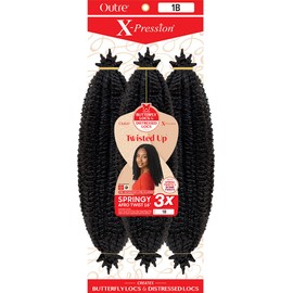 Outre X-Pression Synthetic Braid - 3X SPRINGY AFRO TWIST 16 (ORANGE SODA)