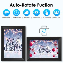 Obafepd Digital Picture Frame 10.1 Inch HD Touch Screen Digital Photo Frame WiFi Enabled,16GB Storage,Auto-Rotate,Instant Sharing via Smartphone apps& Family Bonding-Gift Appeal