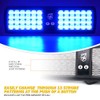Xprite Blue LED Visor Strobe Flashing Lights Sunshield Hazard Warning