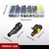 Nilight 120PCS 1 Pin Electrical Connector ?Plug Male Female Terminal