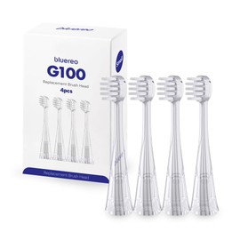 Bluereo G100, Electric Suction Toothbrush Replacement Suction Head (4 Pack) (Small)
