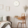 Foxtop Gold Wall Clock 12 Inch Silent Non-Ticking Battery Operated