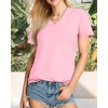 Womens T Shirts V Neck Short Sleeve Summer Tops Casual
