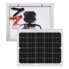 Mighty Max 10 Watt 12V High Efficiency Mono Solar Panel for RV, Boats, Marine